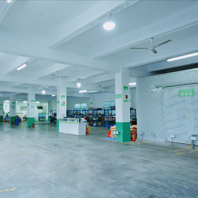 配送中心公司環境粵崗蔬菜配送